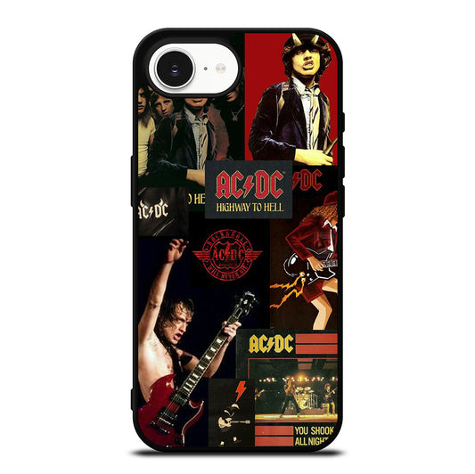 ACDC ROCK BAND COLLAGE iPhone 16e Case Cover