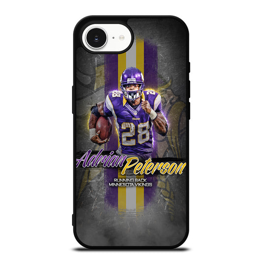 ADRIAN PETERSON 28 FOOTBALL iPhone 16e Case Cover