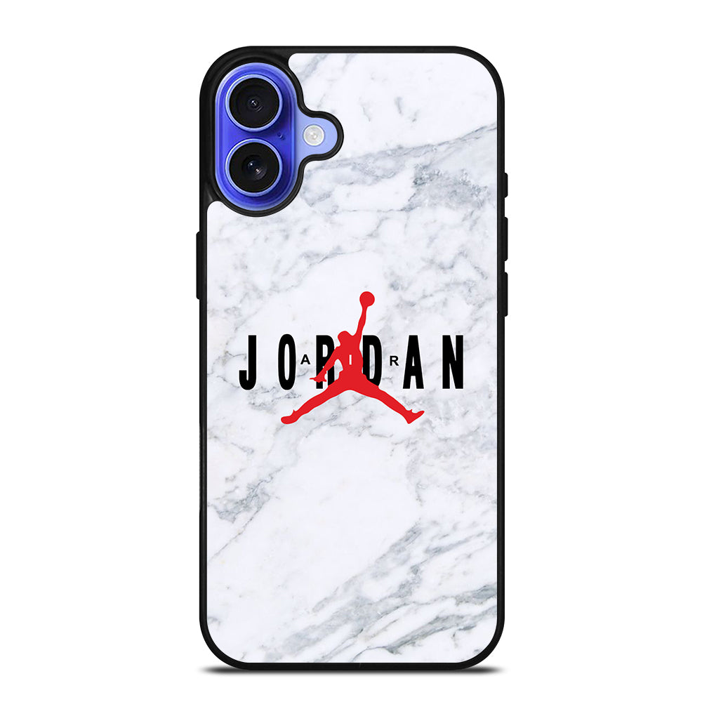 AIR JORDAN MARBLE LOGO iPhone 16 Case Cover