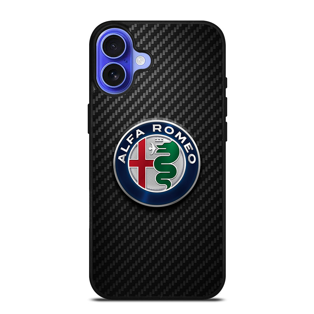 ALFA ROMEO CARBON EMBLEM iPhone 16 Case Cover