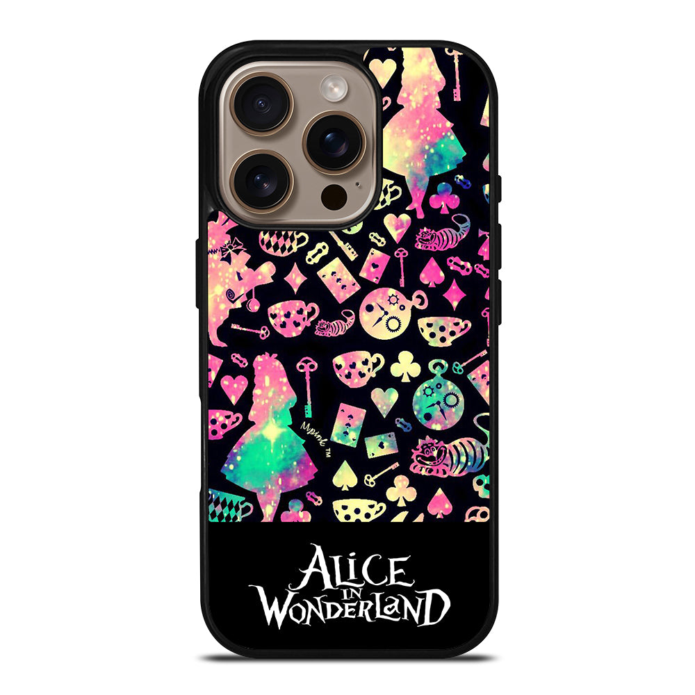 ALICE IN WONDERLAND PATTERN iPhone 16 Pro Case Cover
