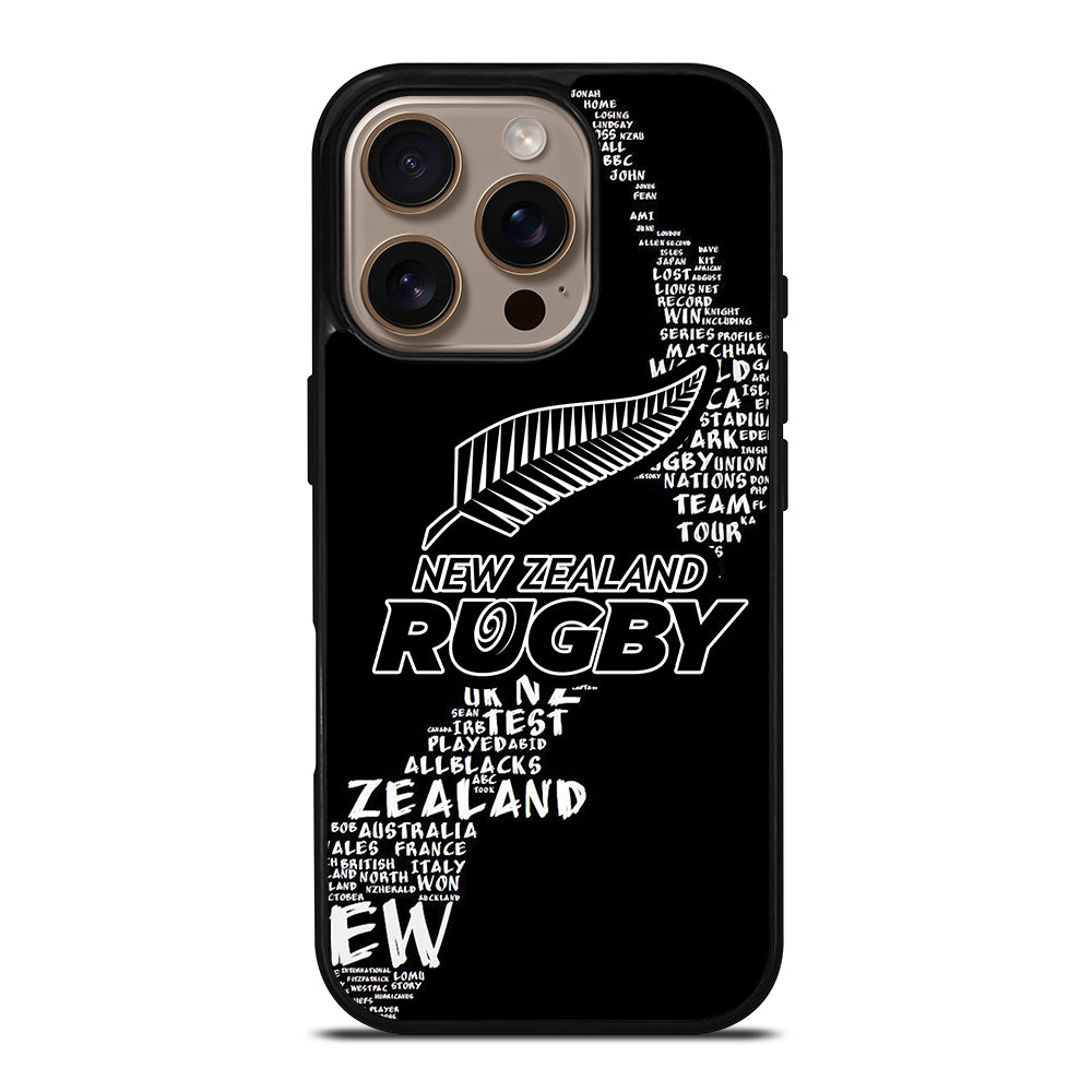 ALL BLACKS NEW ZEALAND RUGBY TEAM 2 iPhone 16 Pro Case Cover