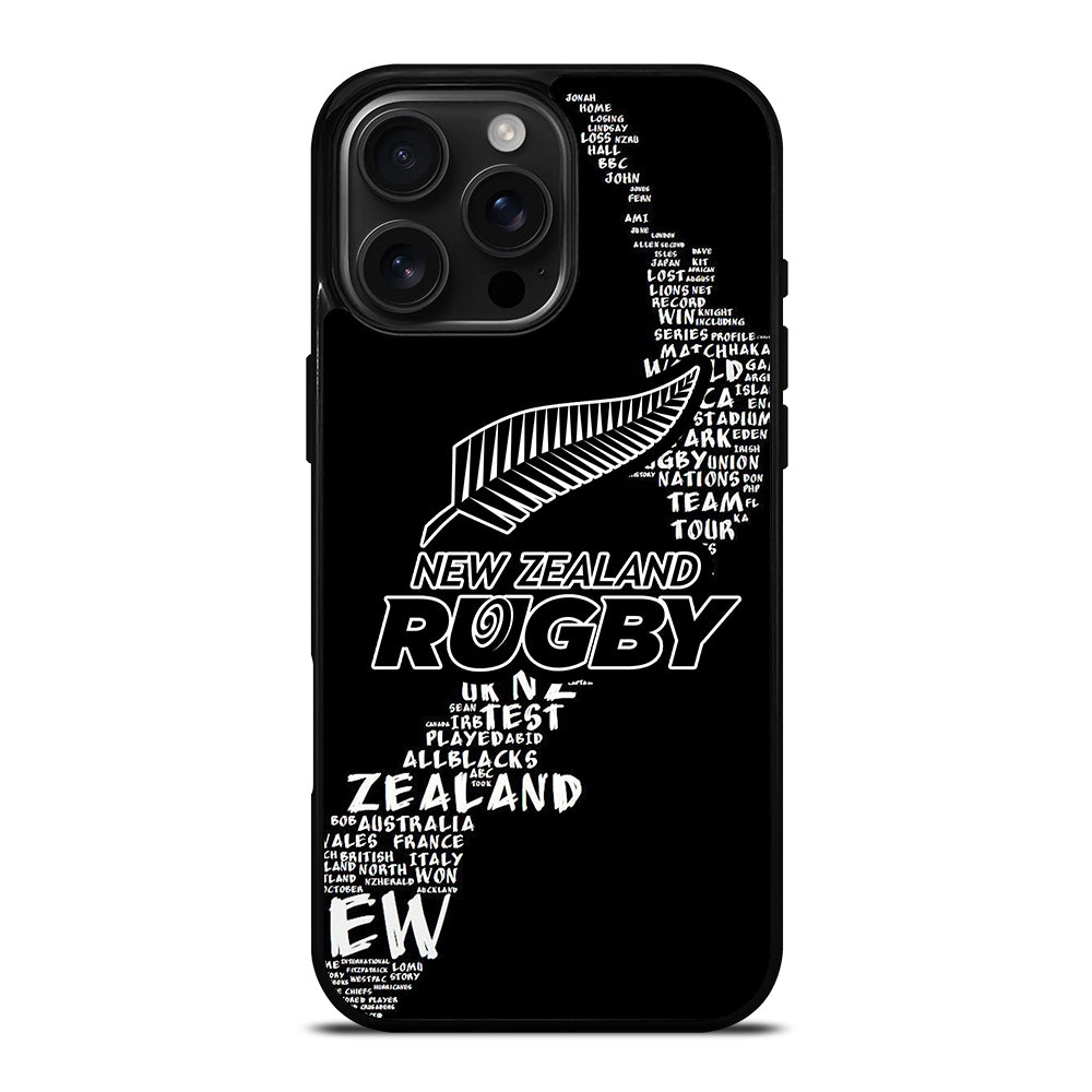ALL BLACKS NEW ZEALAND RUGBY TEAM 2 iPhone 16 Pro Max Case Cover