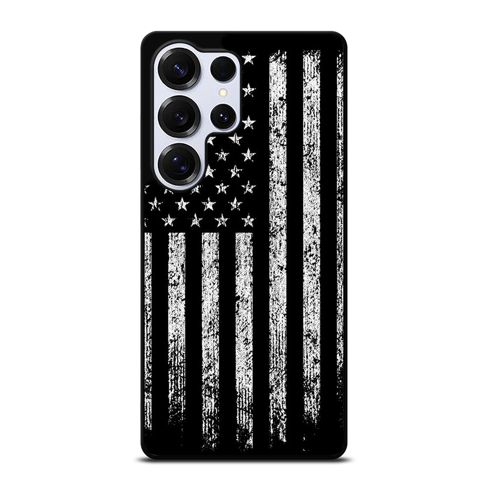 AMERICAN FLAG BLACK AND WHITE Samsung Galaxy S25 Ultra Case Cover