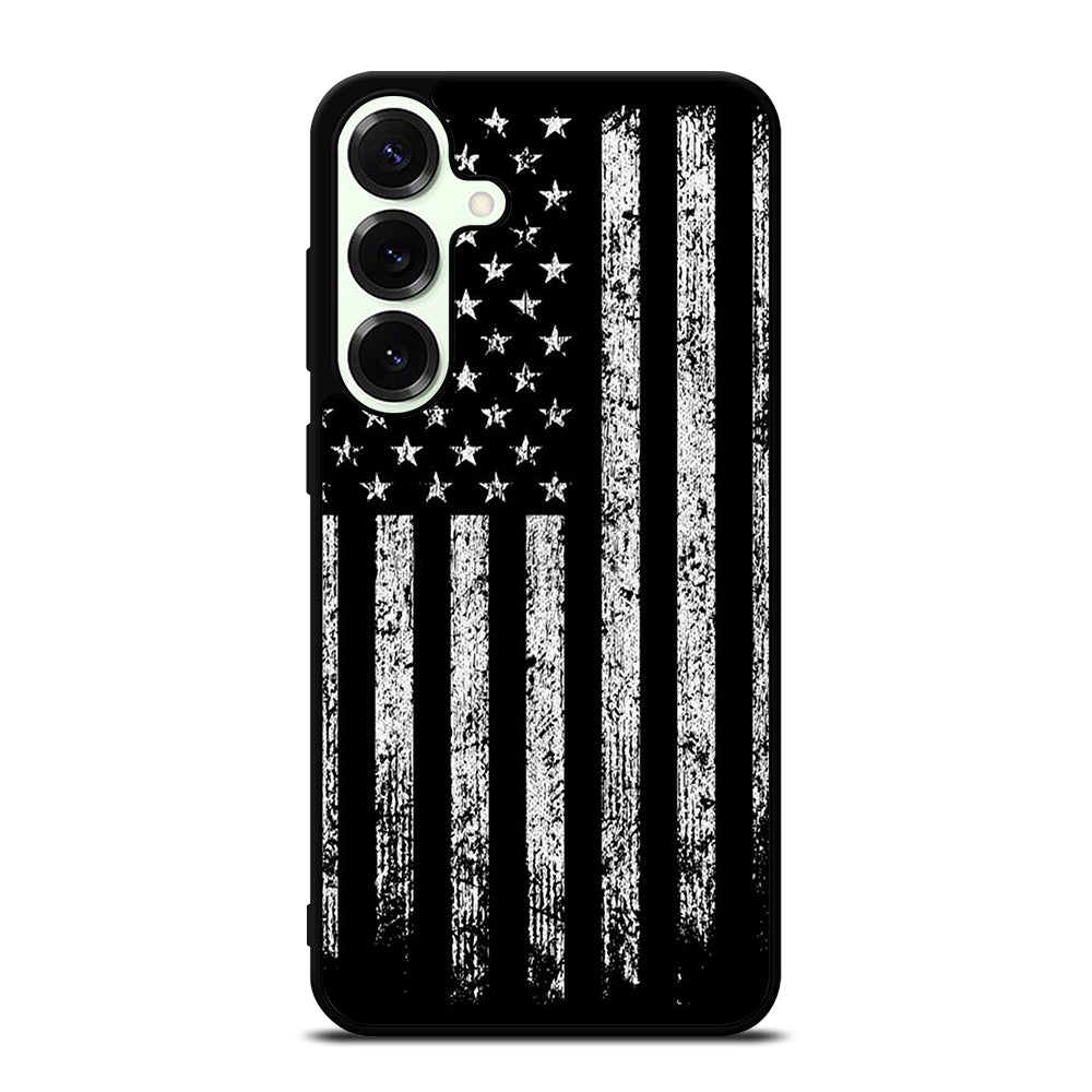 AMERICAN FLAG BLACK AND WHITE Samsung Galaxy S25 Plus Case Cover