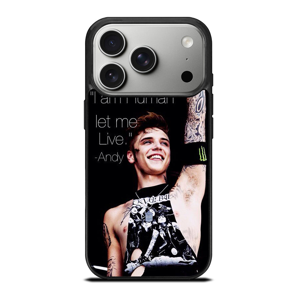 ANDY BIERSACK BLACK VEIL BRIDES QUOTE iPhone 17 Pro Case Cover