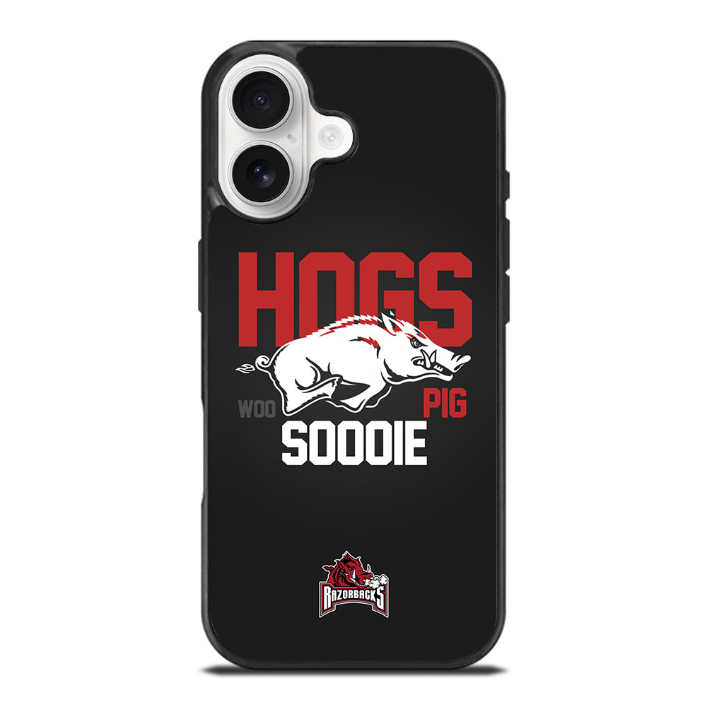 ARKANSAS RAZORBACKS HOGS WOO PIG SOODIE iPhone 17 Case Cover