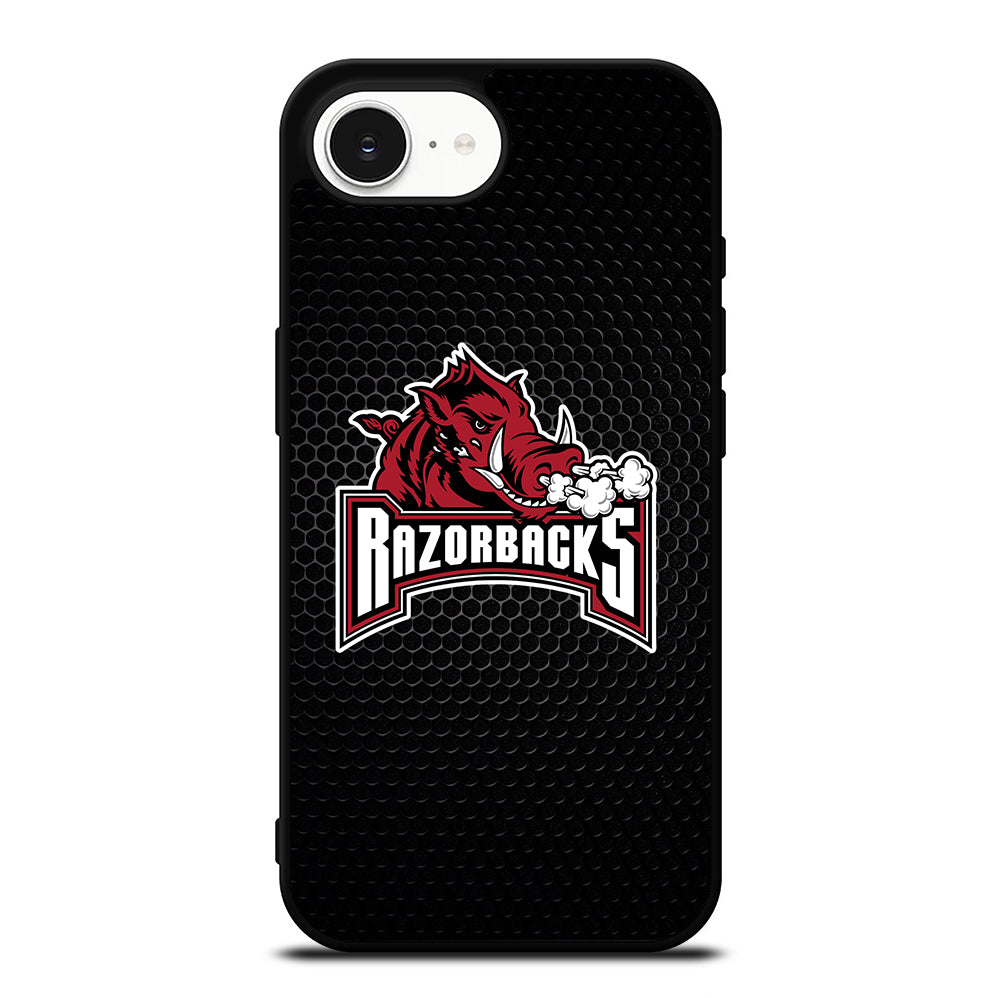 ARKANSAS RAZORBACKS METAL LOGO iPhone 16e Case Cover