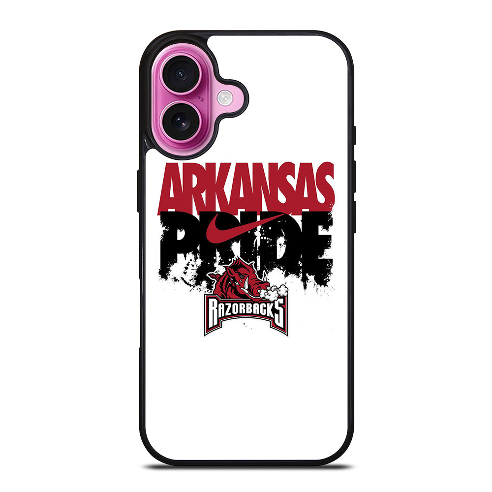 ARKANSAS RAZORBACKS PRIDE LOGO iPhone 16 Plus Case Cover