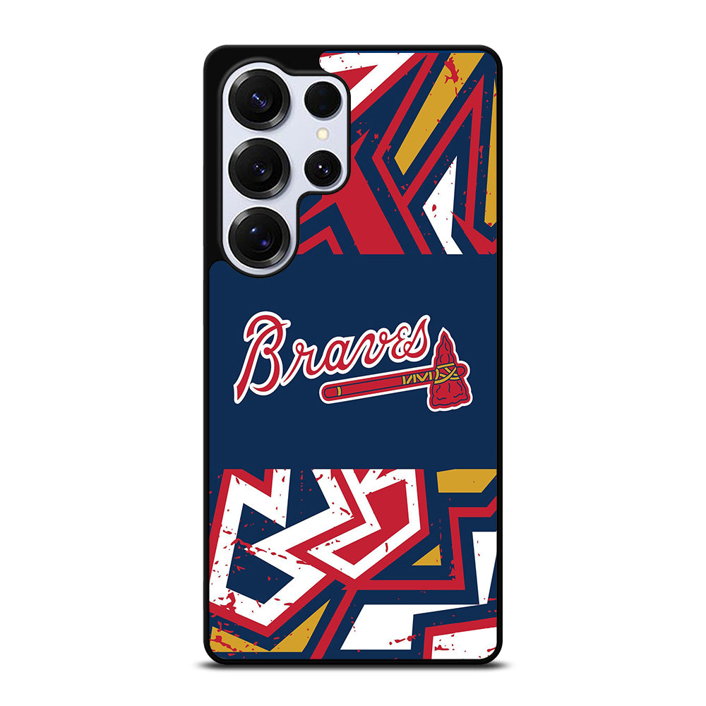 ATLANTA BRAVES ART LOGO 2 Samsung Galaxy S25 Ultra Case Cover