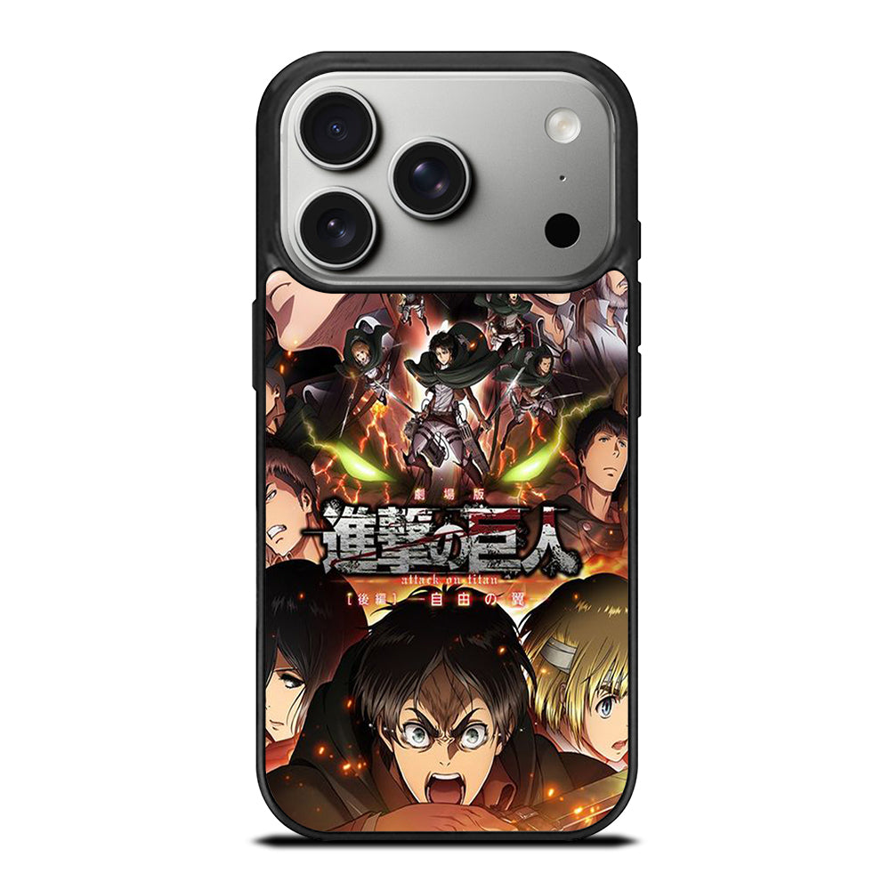 ATTACK ON TITAN CHARACTER ANIME iPhone 17 Pro Case Cover