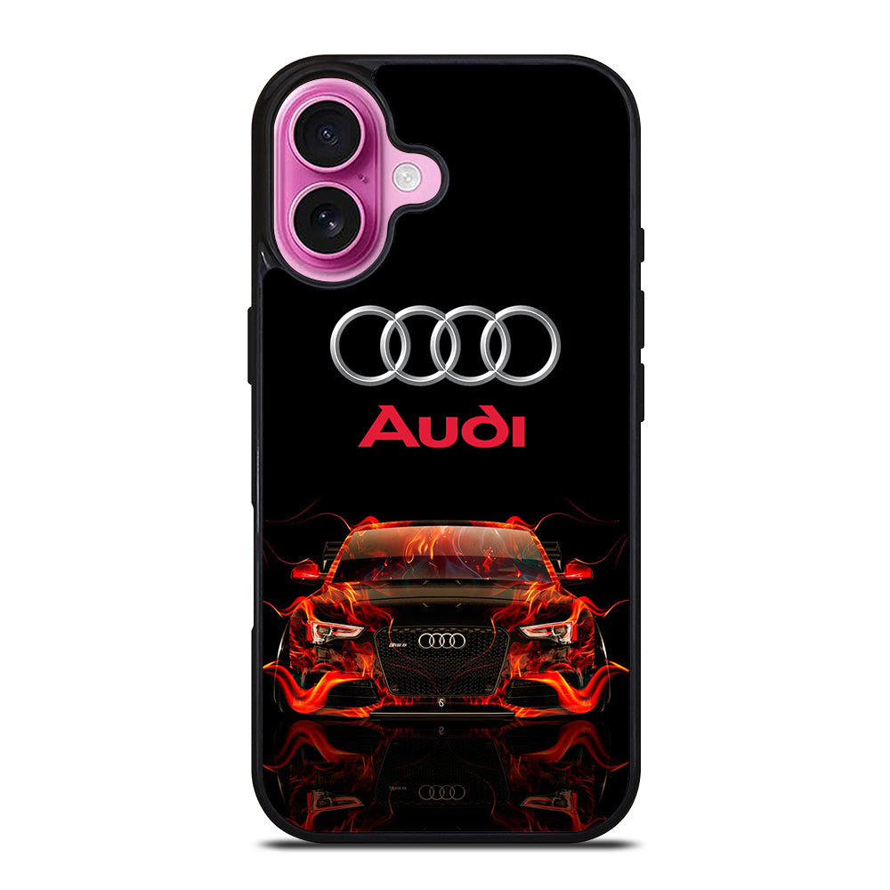 AUDI CAR FLAME LOGO iPhone 16 Plus Case Cover
