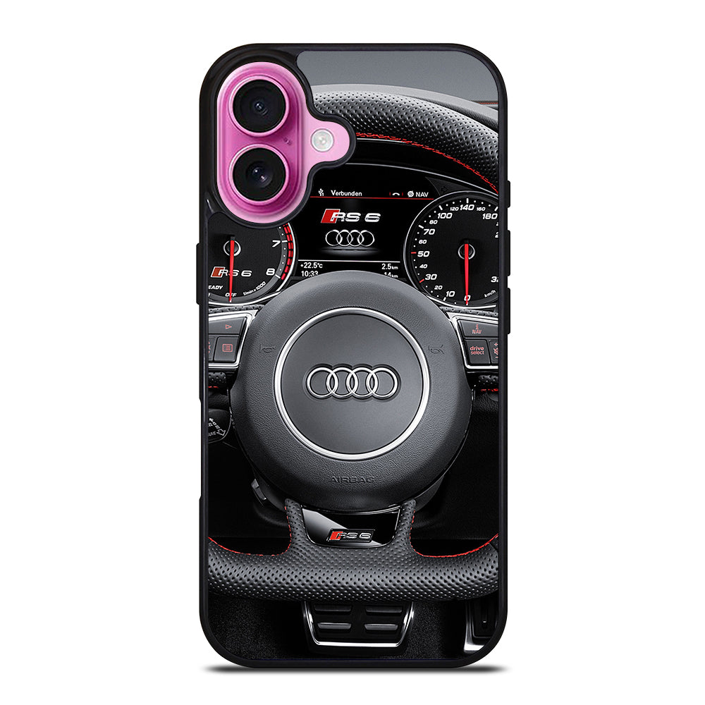 AUDI CAR STEERING WHEEL iPhone 16 Plus Case Cover