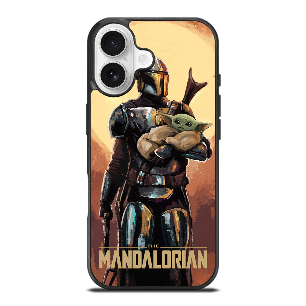 BABY YODA AND THE MANDALORIAN ART iPhone 17 Case Cover