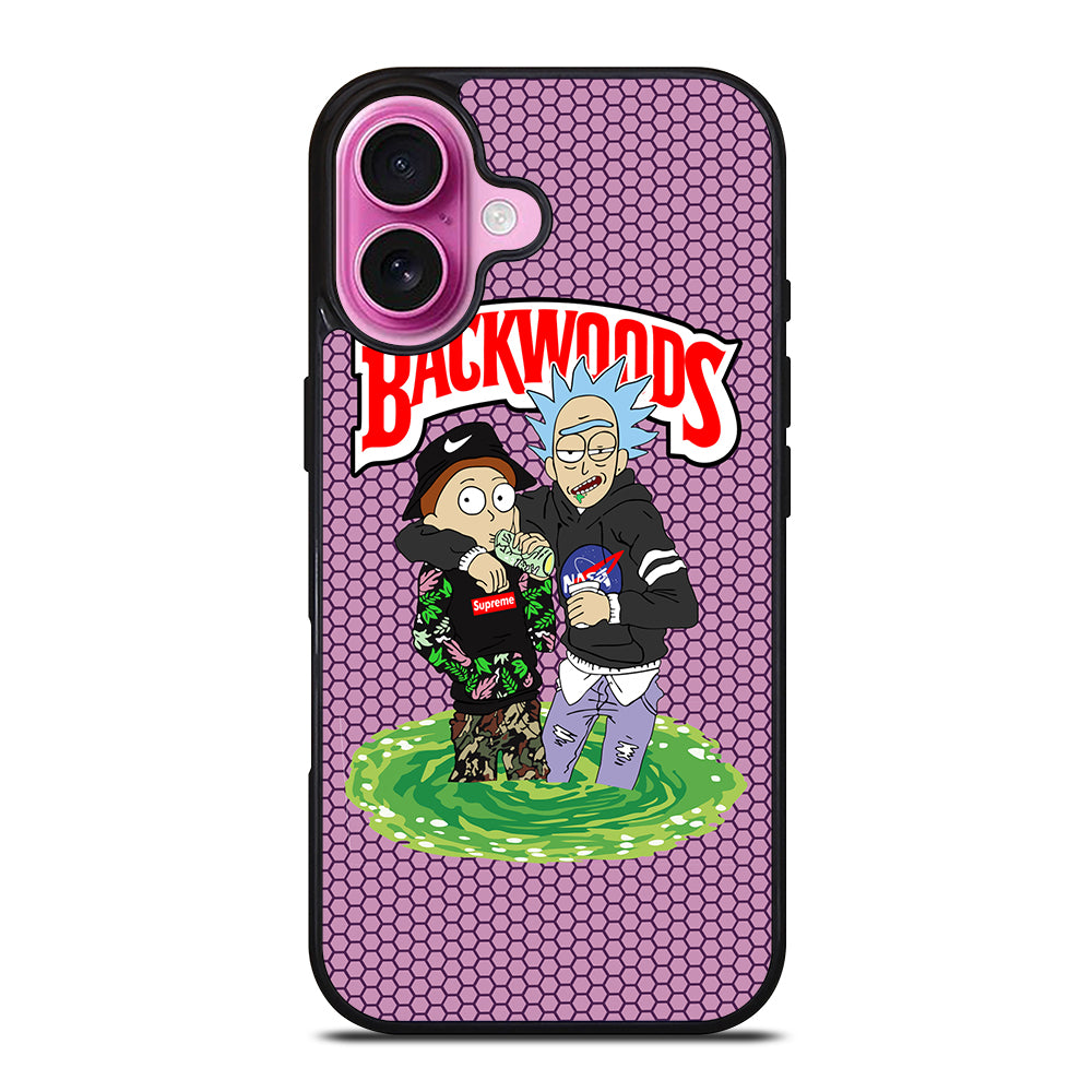 BACKWOODS RICK AND MORTY iPhone 16 Plus Case Cover