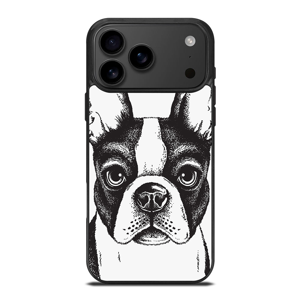 BOSTON TERRIER DOG ART iPhone 17 Pro Max Case Cover