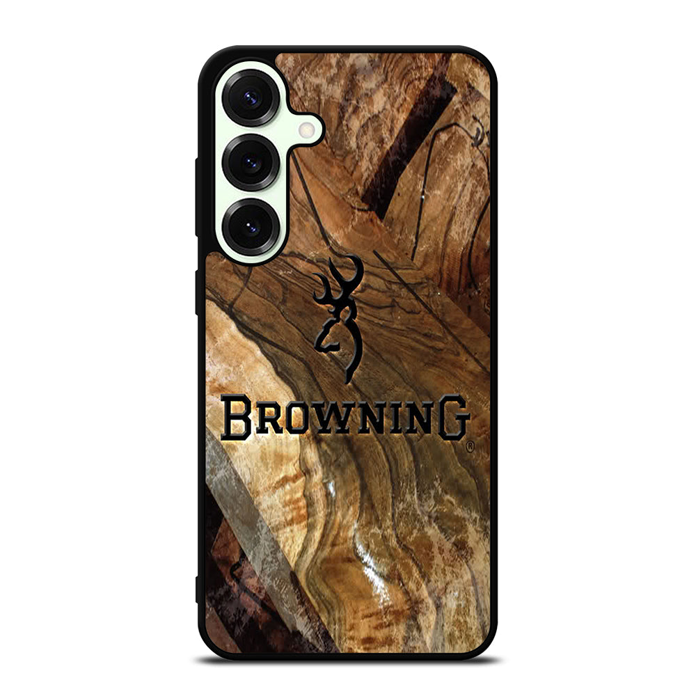 BROWNING DEER WOODEN LOGO Samsung Galaxy S25 Plus Case Cover