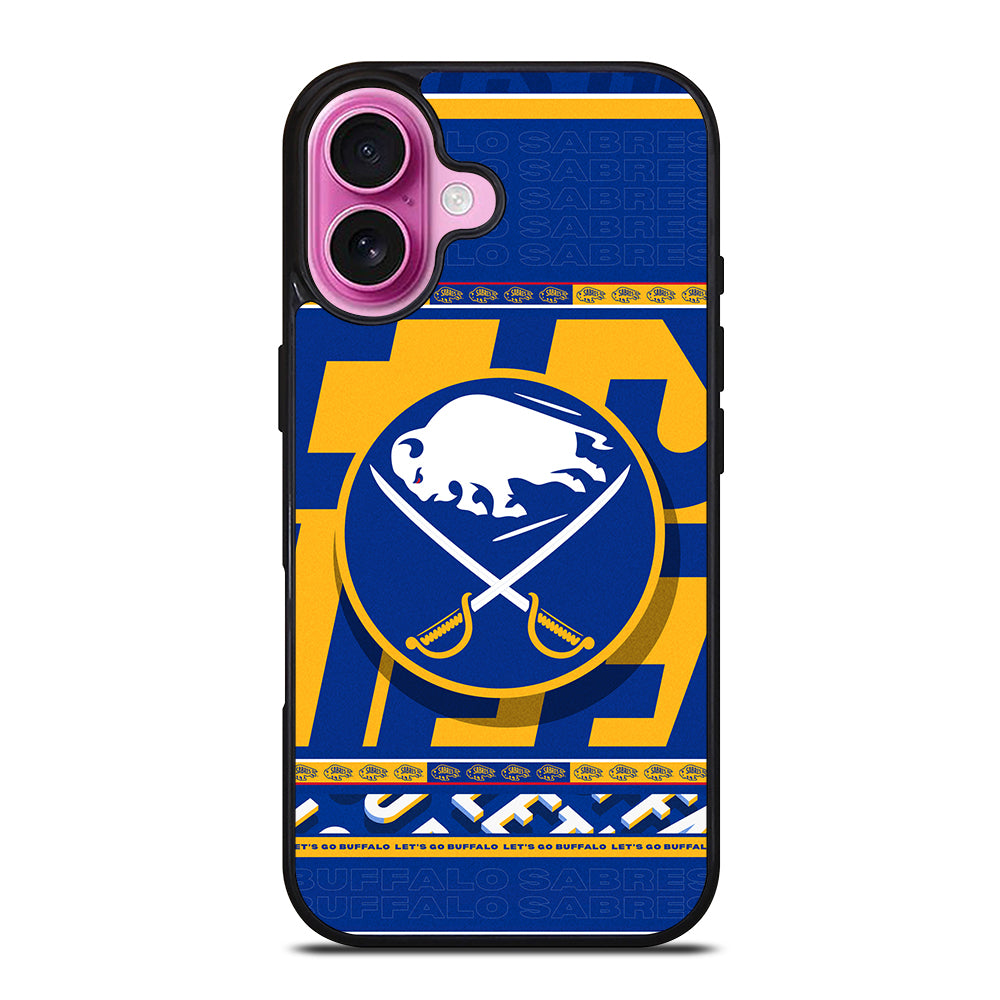 BUFFALO SABRES NHL TEAM 2 iPhone 16 Plus Case Cover