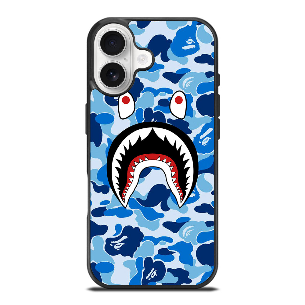 CAMO BAPE SHARK LOGO 1 iPhone 17 Case Cover