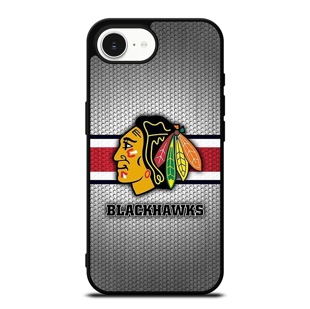 CHICAGO BLACKHAWKS METAL LOGO iPhone 16e Case Cover