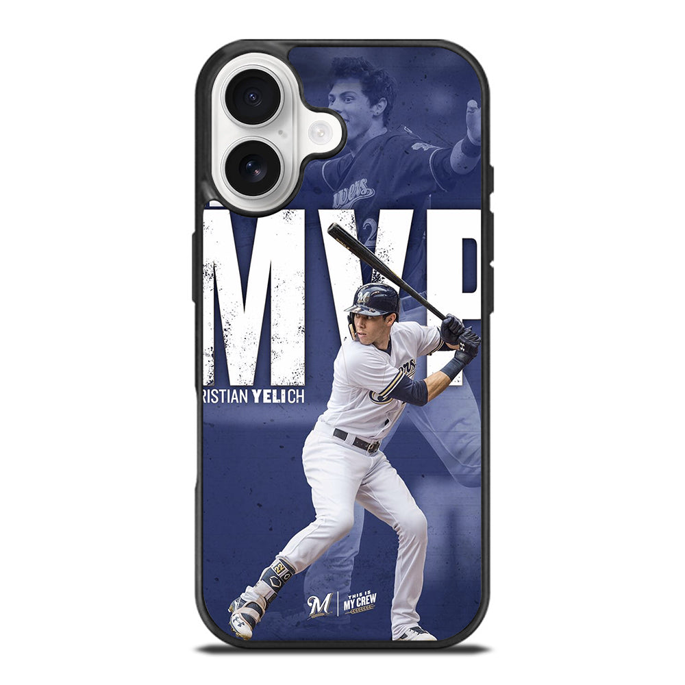 CHRISTIAN YELICH MILWAUKEE BREWERS FOOTBALL 2 iPhone 17 Case Cover