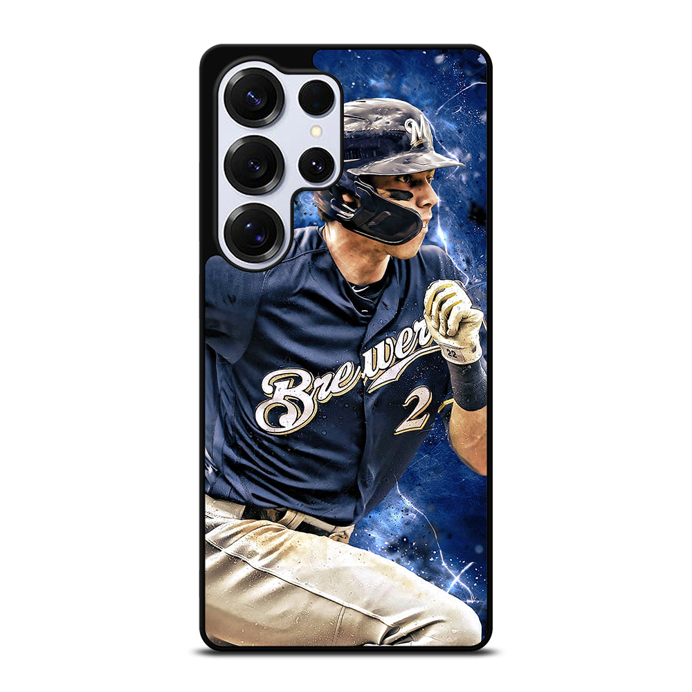 CHRISTIAN YELICH MILWAUKEE BREWERS FOOTBALL Samsung Galaxy S25 Ultra Case Cover
