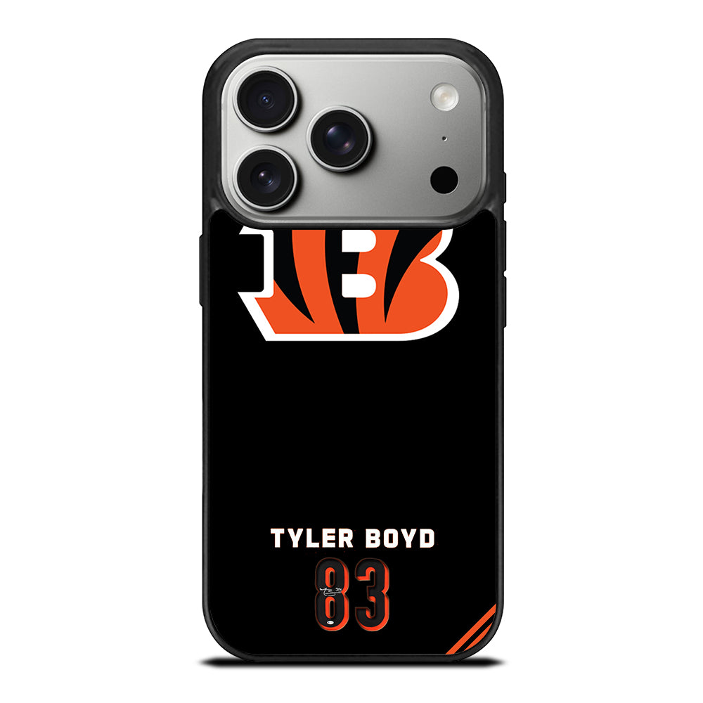 CINCINNATI BENGALS 83 TYLER BOYD iPhone 17 Pro Case Cover