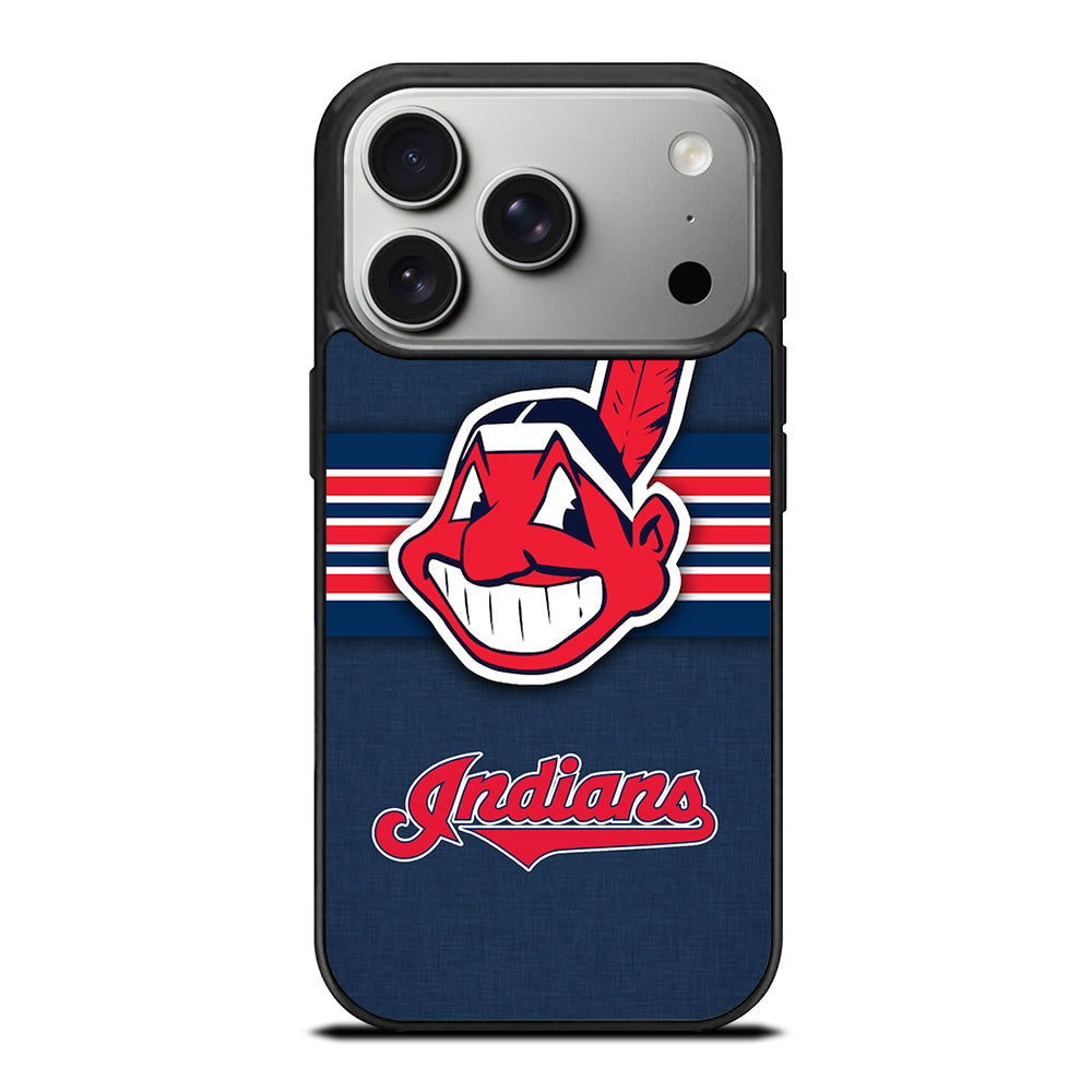 CLEVELAND INDIANS MLB STRIPE iPhone 17 Pro Case Cover