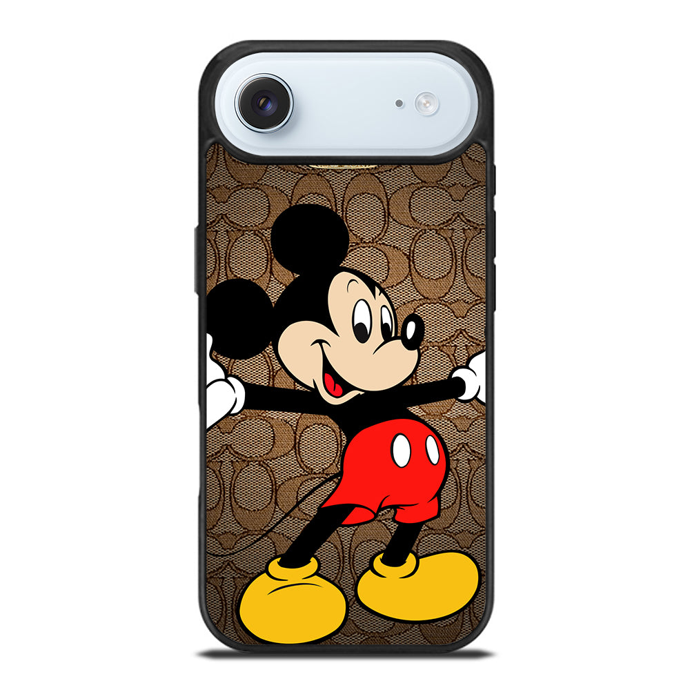 COACH BROWN MICKEY MOUSE 2 iPhone Air Case Cover