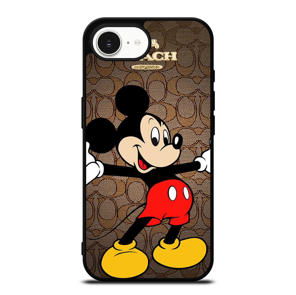 COACH BROWN MICKEY MOUSE 2 iPhone 16e Case Cover