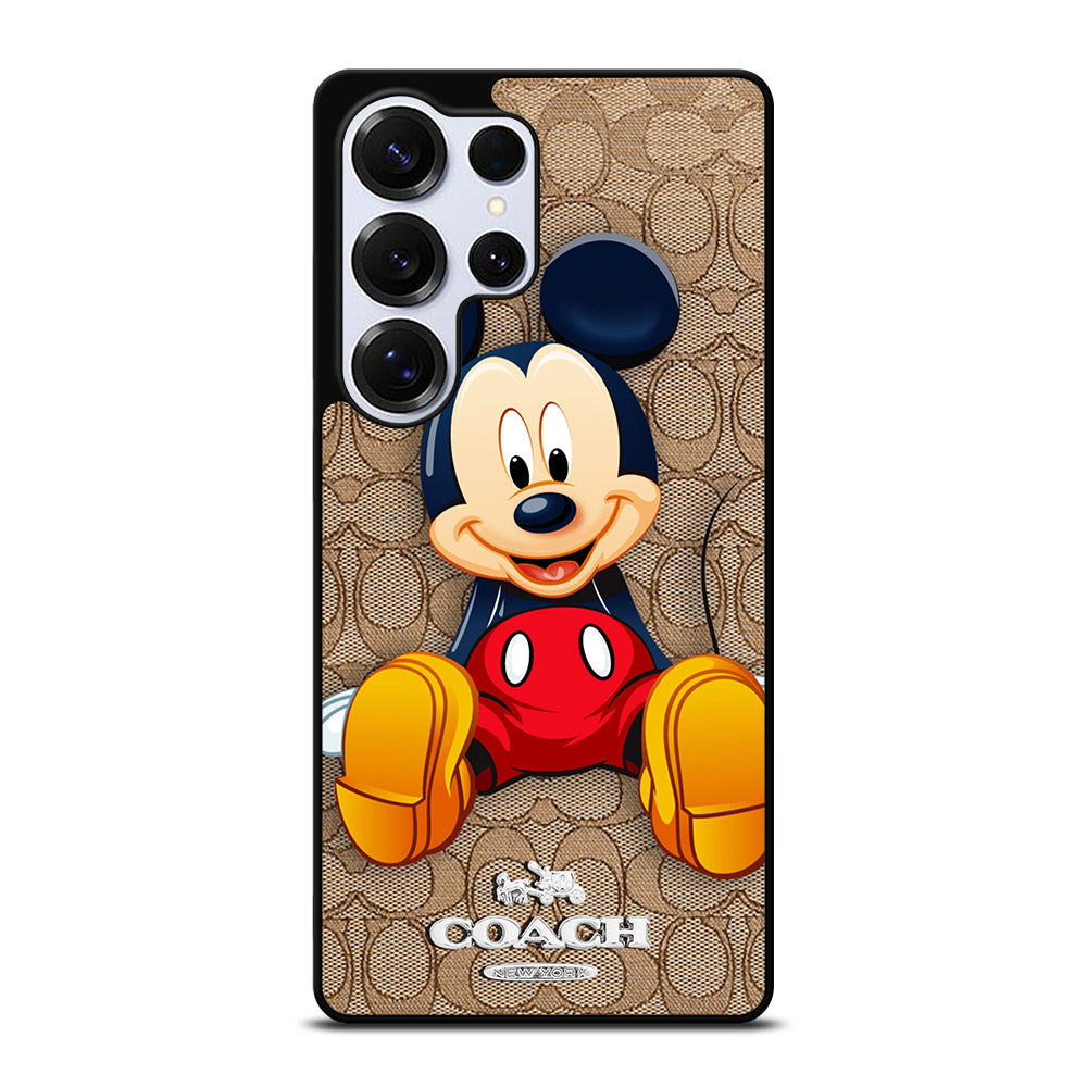 COACH BROWN MICKEY MOUSE Samsung Galaxy S25 Ultra Case Cover