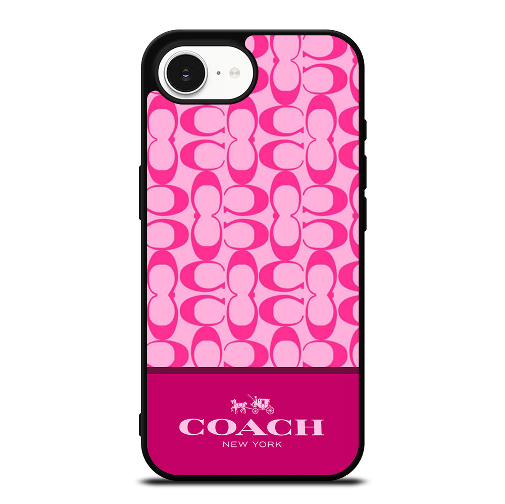 COACH NEW YORK PINK PATTERN iPhone 16e Case Cover