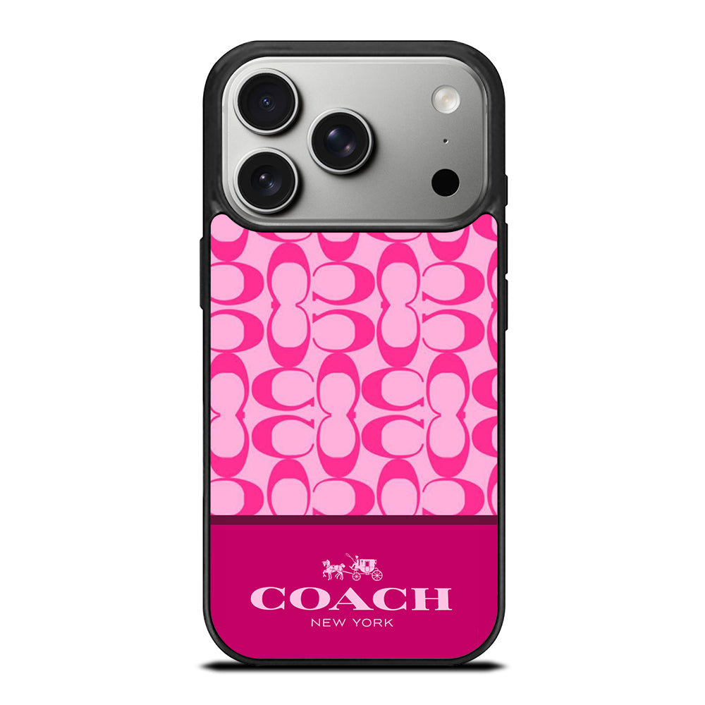 COACH NEW YORK PINK PATTERN iPhone 17 Pro Case Cover