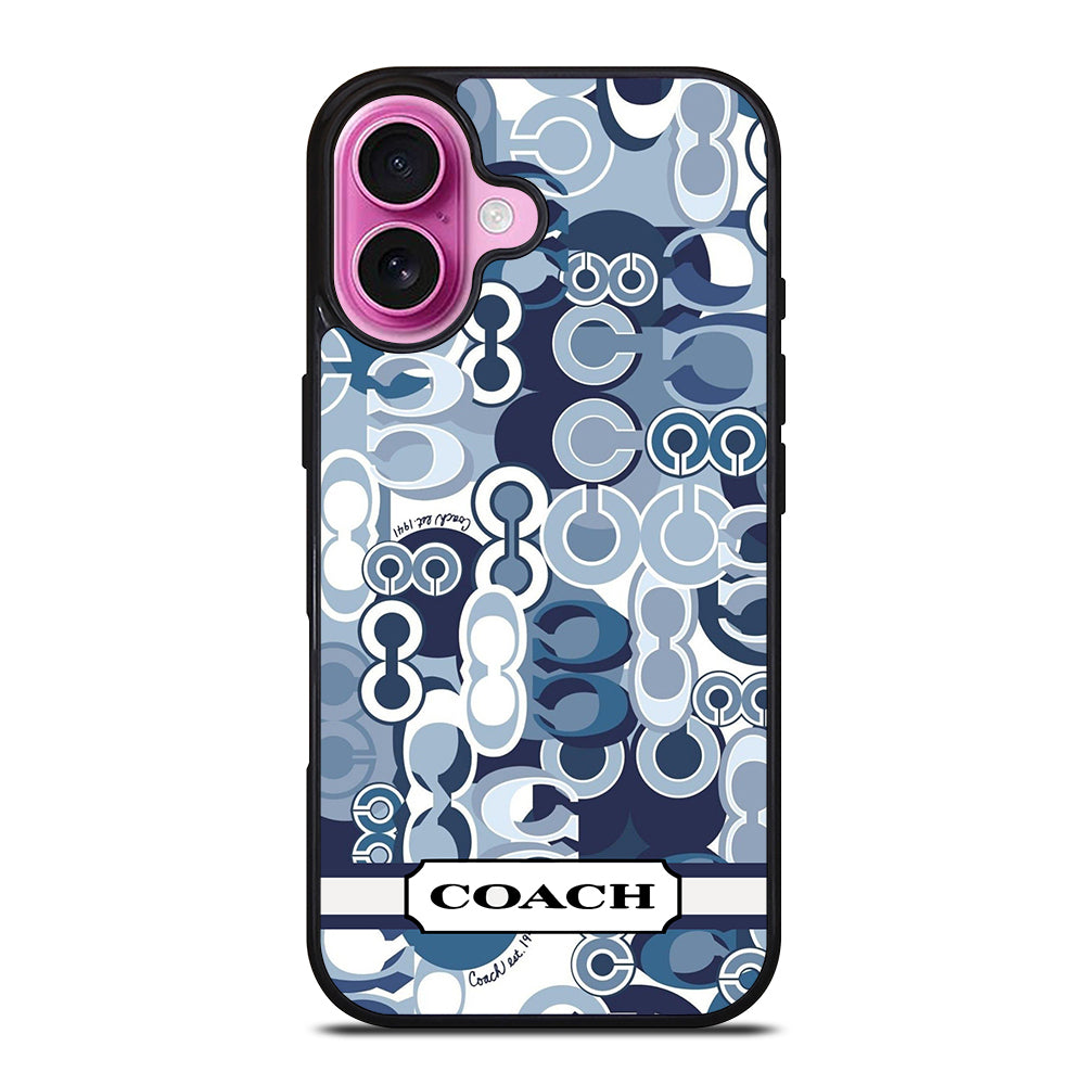 COACH NEW YORK SIGNATURE iPhone 16 Plus Case Cover – casecentro COACH NEW YORK SIGNATURE iPhone 16 Plus Case Cover – casecentro