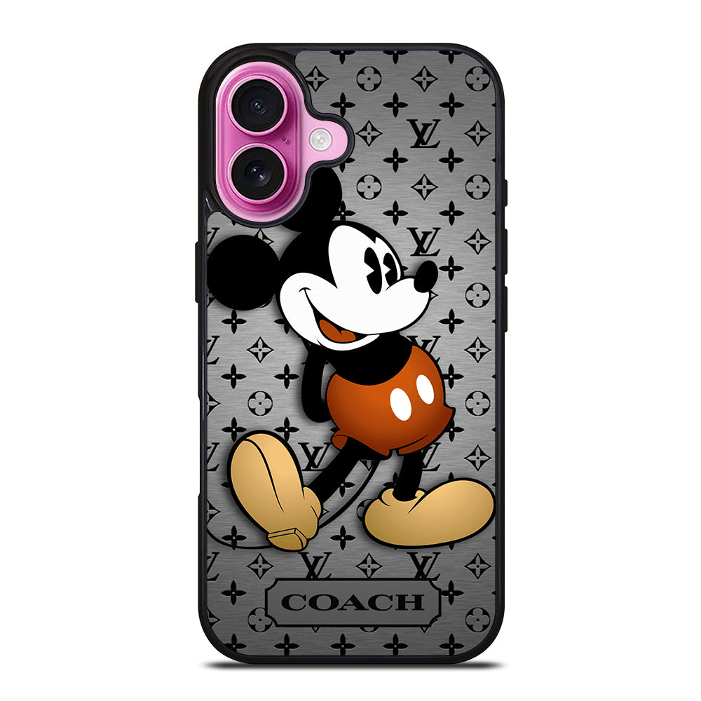 COACH PATTERN MICKEY MOUSE iPhone 16 Plus Case Cover