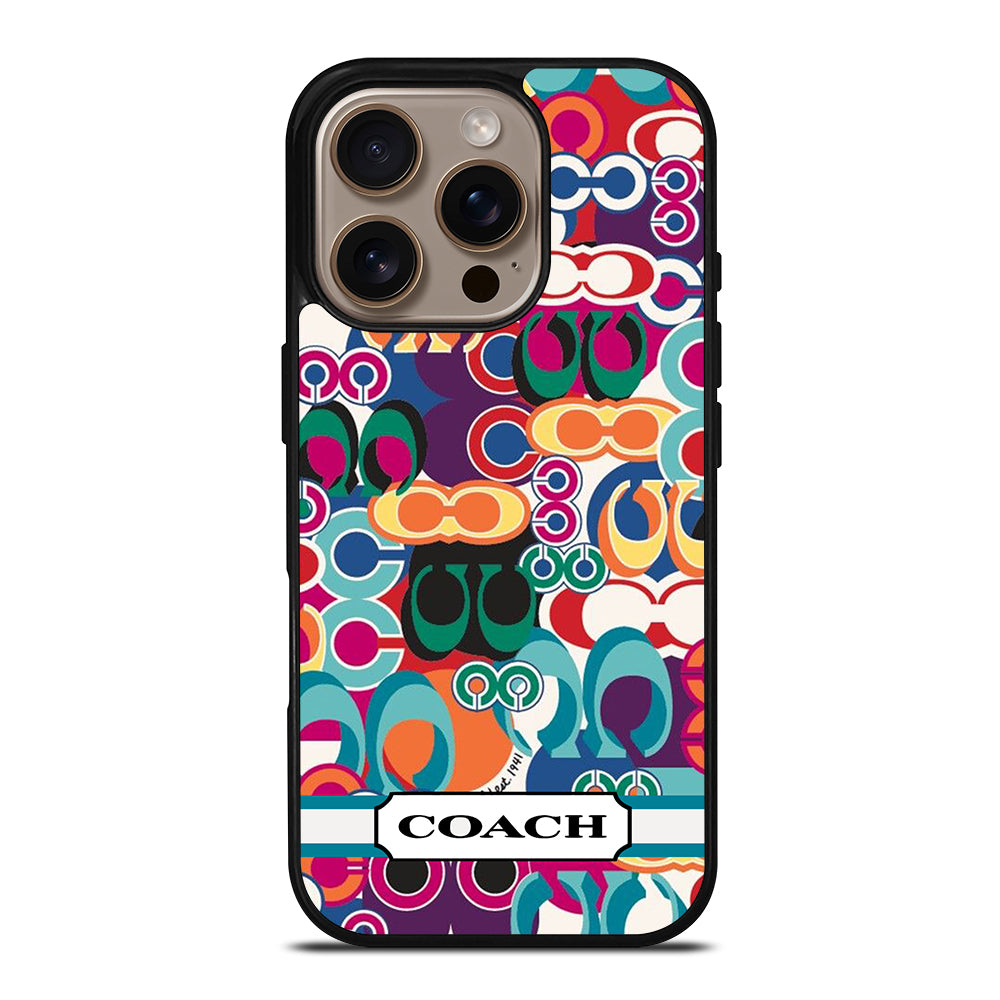 COACH PATTERN iPhone 16 Pro Case Cover – casecentro COACH PATTERN iPhone 16 Pro Case Cover – casecentro