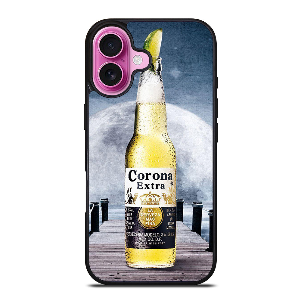 CORONA BEER BOTTLE MOON iPhone 16 Plus Case Cover
