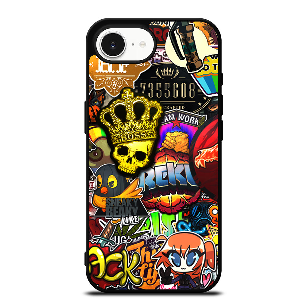 CSGO STICKER BOMB PATTERN iPhone 16e Case Cover