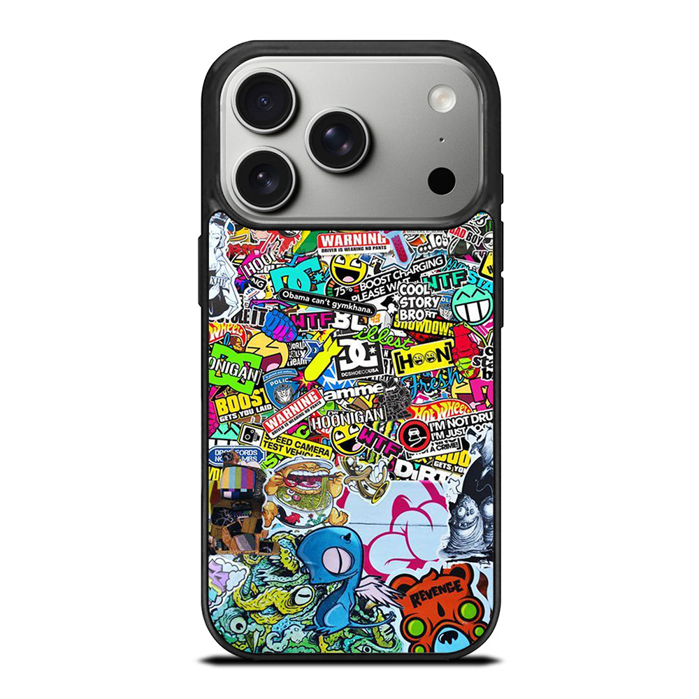 DC STICKER BOMB 2 iPhone 17 Pro Case Cover