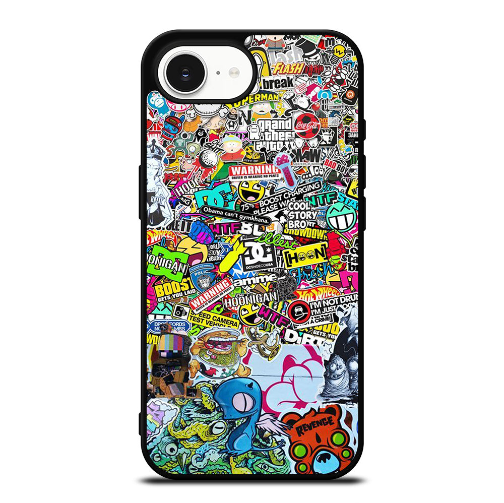 DC STICKER BOMB 2 iPhone 16e Case Cover