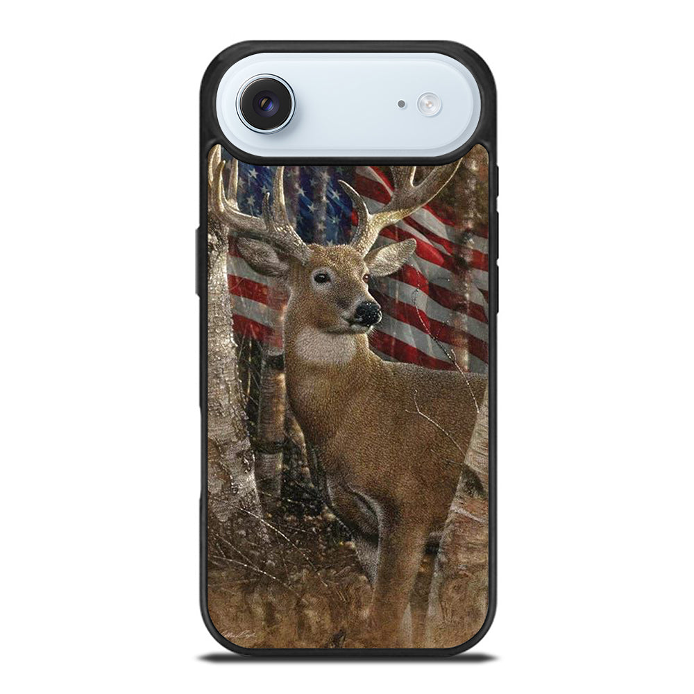 DEER HUNTING AMERICAN FLAG iPhone Air Case Cover