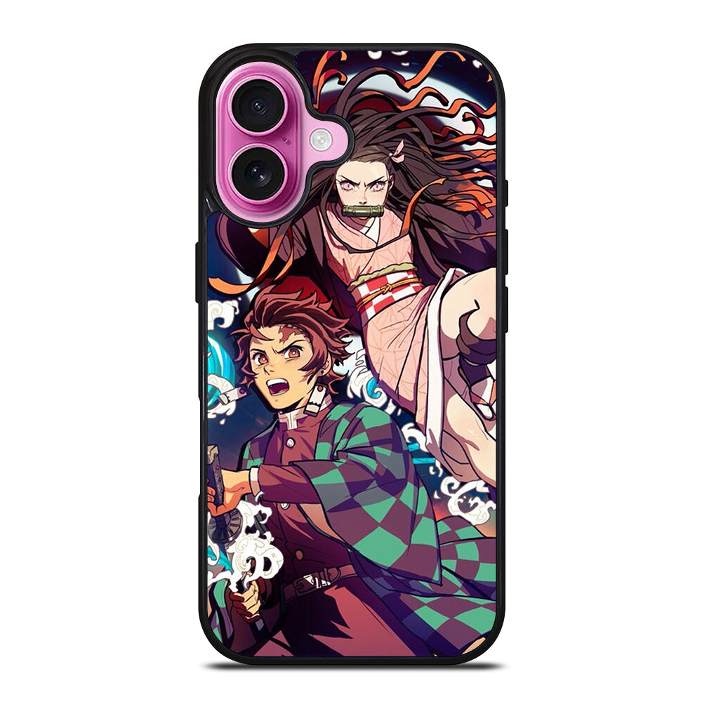 DEMON SLAYER TANJIRO AND NEZUKO iPhone 16 Plus Case Cover