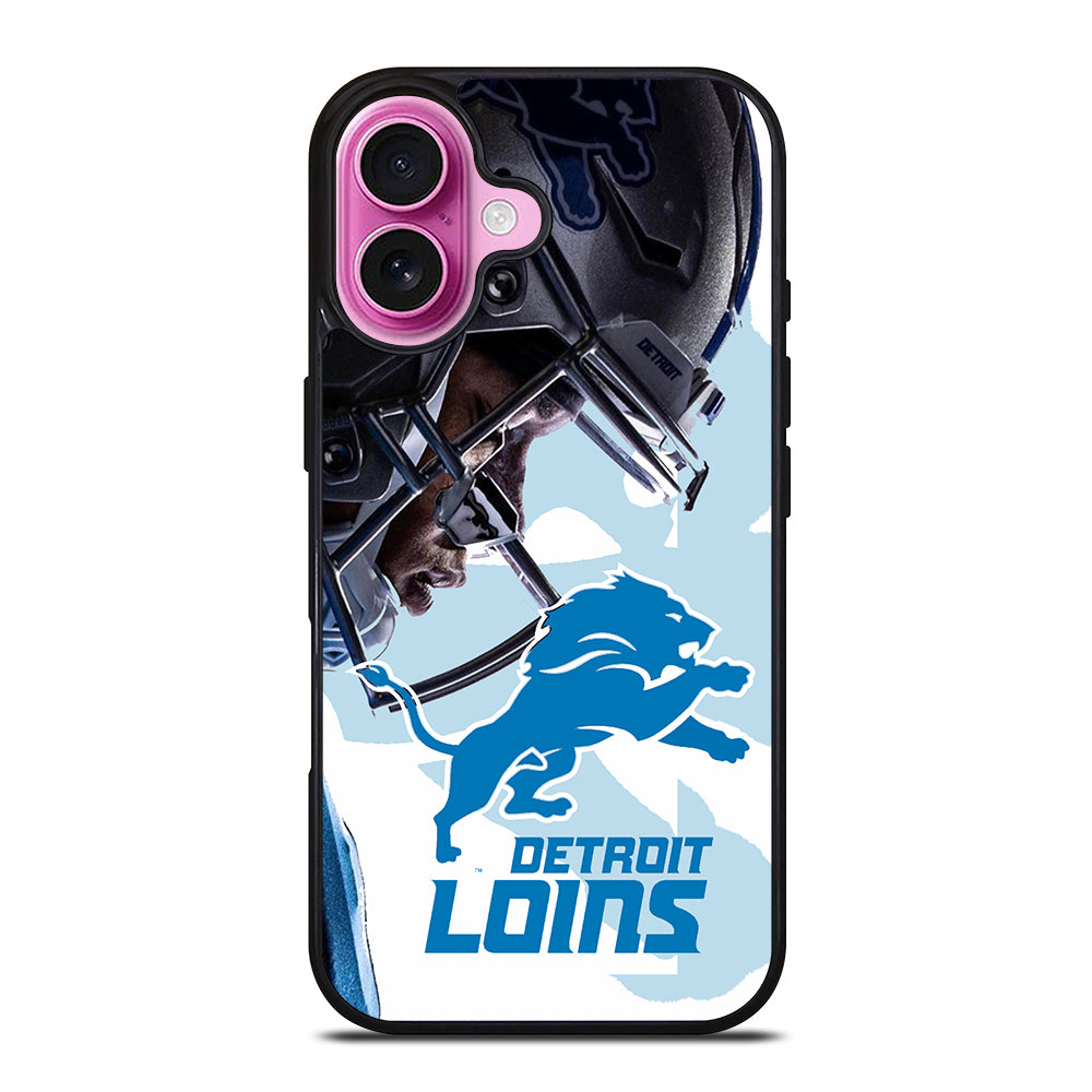 DETROIT LIONS FOOTBALL LOGO iPhone 16 Plus Case Cover