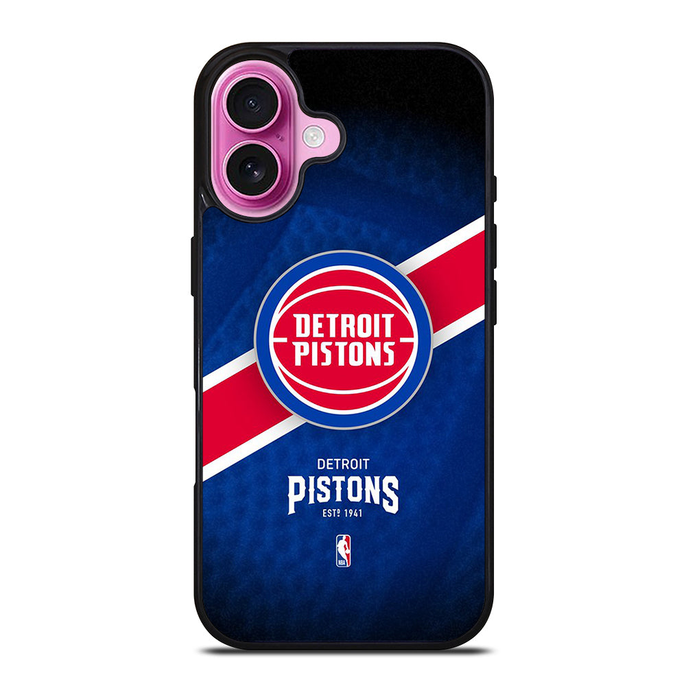 DETROIT PISTONS BASEBALL LOGO 3 iPhone 16 Plus Case Cover