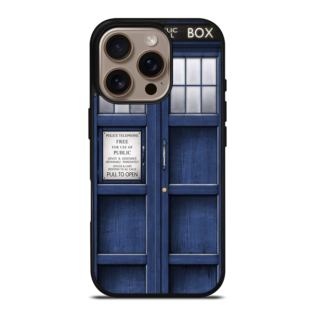 DOCTOR WHO TARDIS POLICE PUBLIC CALL BOX iPhone 16 Pro Case Cover