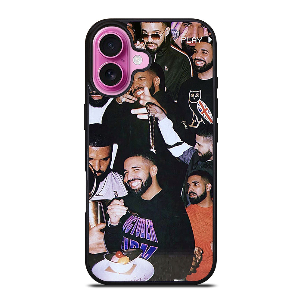 DRAKE RAPPER COLLAGE iPhone 16 Plus Case Cover