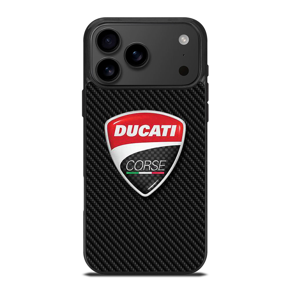 DUCATI CORSE CARBON LOGO iPhone 17 Pro Max Case Cover