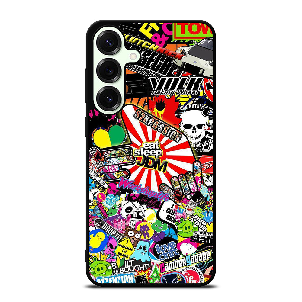 EAT SLEEP JDM STICKER BOMB 2 Samsung Galaxy S25 Plus Case Cover