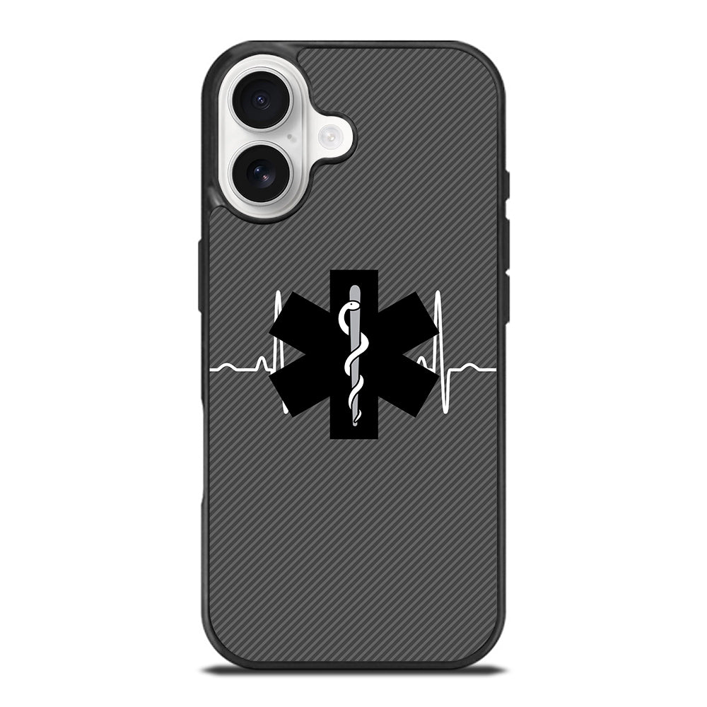 EMT EMS MEDICAL CARBON LOGO iPhone 17 Case Cover