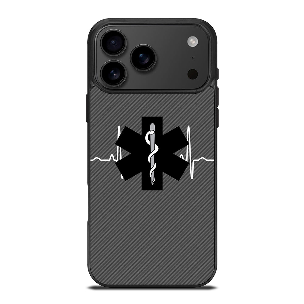 EMT EMS MEDICAL CARBON LOGO iPhone 17 Pro Max Case Cover
